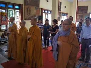 越南各僧尼佛子代表在印度举行盂兰节